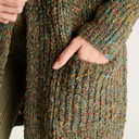 TAPADO MELANGE VERDE CON BOLSILLOA